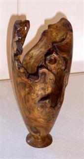 Acacia root vase by Pat Hughes